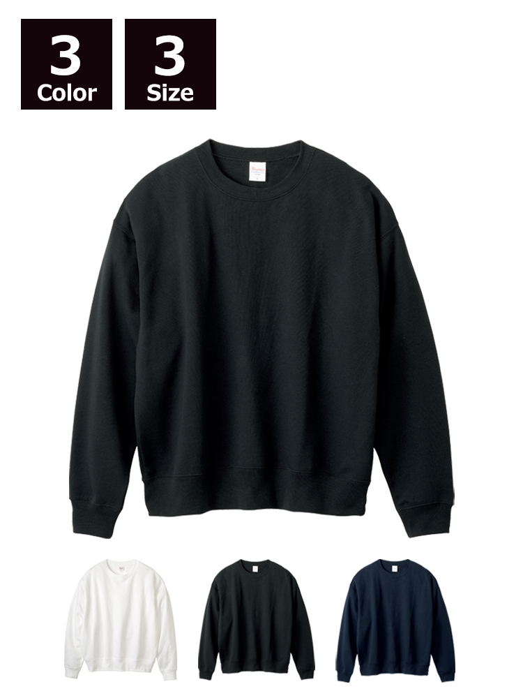 10.0oz ボクシークルーネックトレーナー