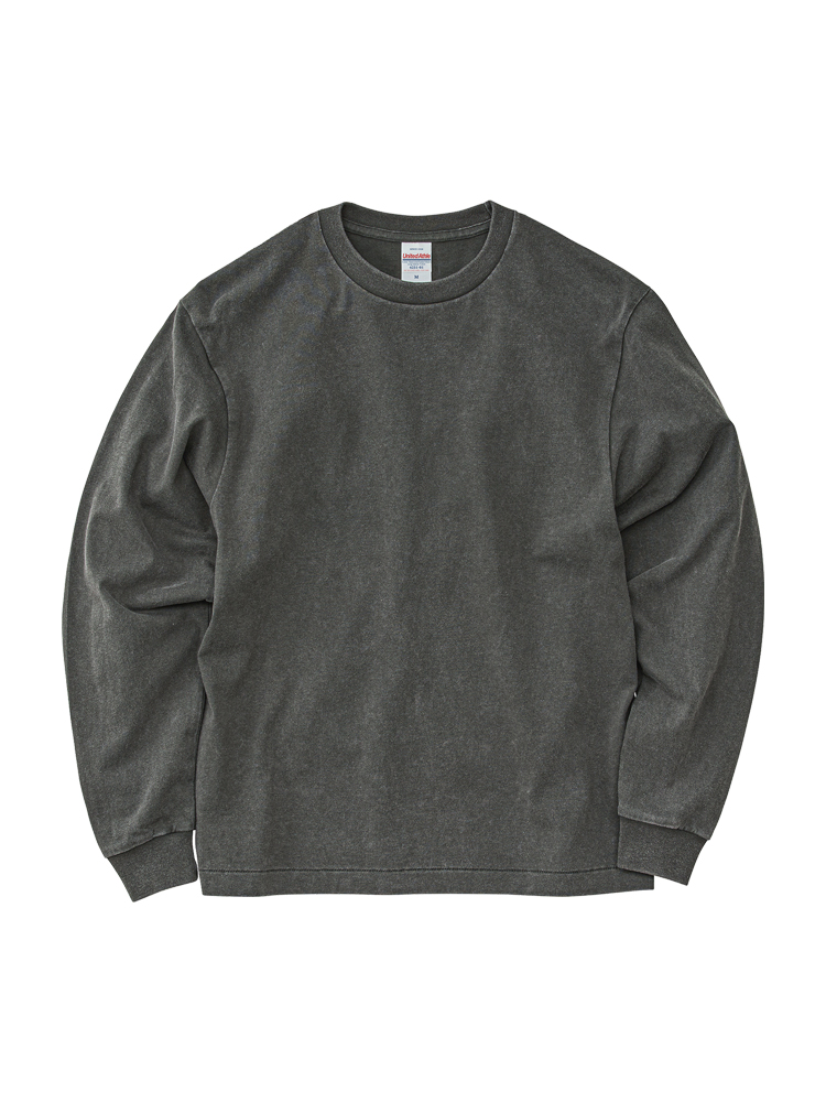6.2oz オープンエンド フェードウォッシュ ロングスリーブ Tシャツ(2.1インチリブ)