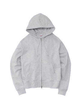 10.0oz ボックスシルエット スウェット フルジップ パーカ（裏パイル）
